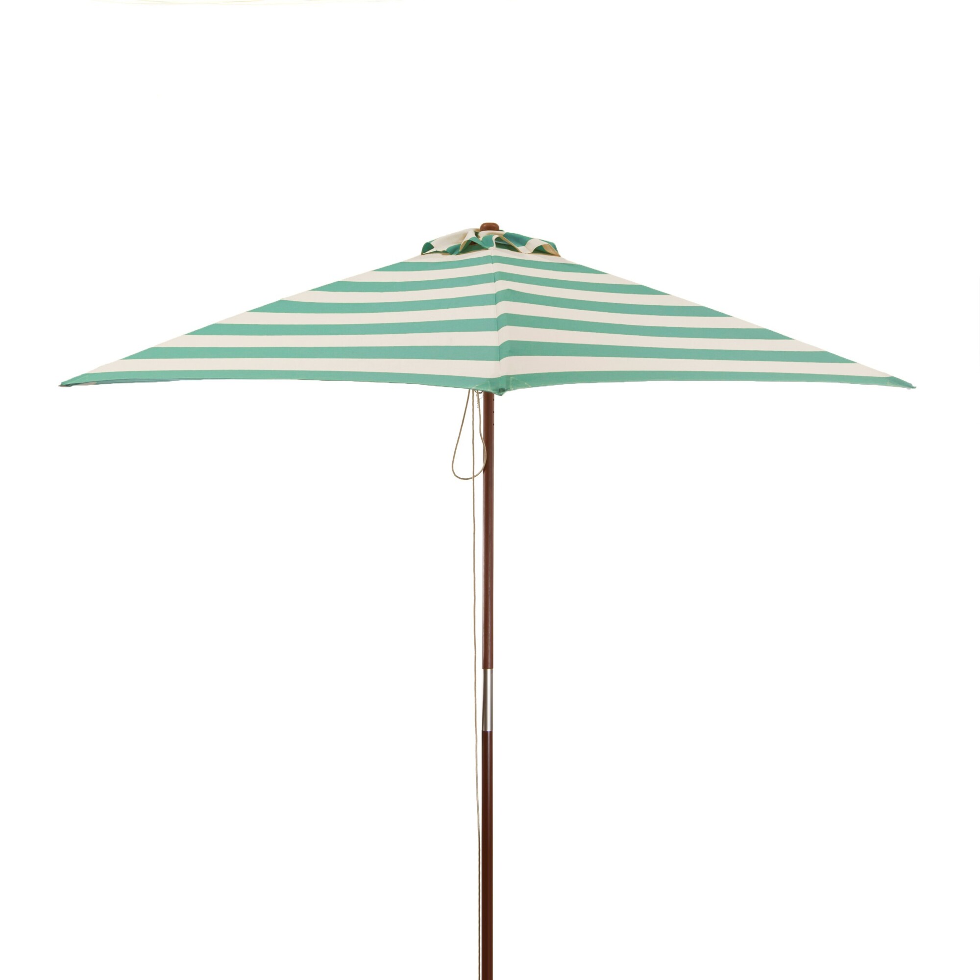 Heininger DestinationGear, Wood 6.5ft. Square Umbrella Soft Teal Ivory, Shape Octagon, Model# 1283